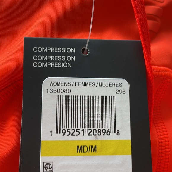 NWT Women's Under Armour Fly Fast Capri Orange Medium - Picture 8 of 11